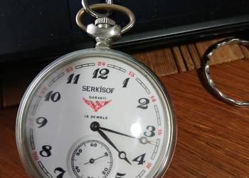 vintage molnija serkisof zegarek kieszonkowy