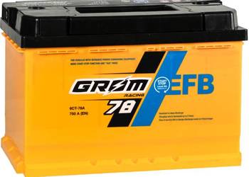 Akumulator 78Ah 750A Grom Racing EFB niski P+