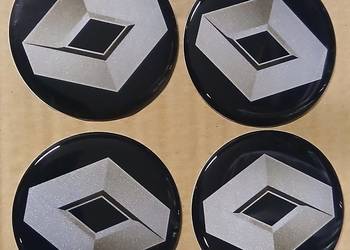 emblematy logo naklejki znaczki felgi dekielki kołpaki Renault 60mm silikon