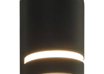 Zewnętrzne lampy ścienne 2 szt. 35 W czarne półokrągłe WM-45648