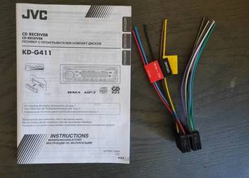 Wiązka przewodów JVC KD-G411 + oryginalna instrukcja