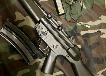 Replika ASG karabin mp5 6 mm elektryczny AEG pistolet full auto m4 bateria