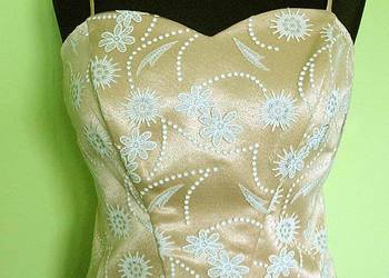 Bluzka - krótka - gorset - 36 S - biust 80+ cm