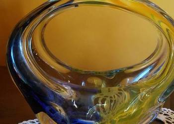 Kosz szklany Rosinek Borocrystal  lata 60