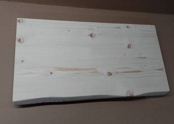Blat DREWNIANY z naturalną krawędzią 40x75cm gr 4,5cm z drew