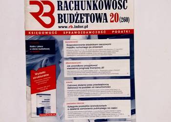 Rachunkowość Budżetowa Nr 20 (260) 15.10.2010