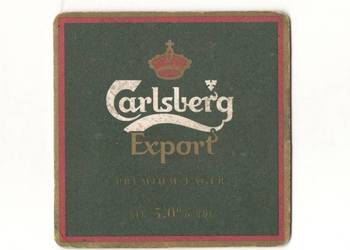 Carlsberg - podstawka do piwa. Nr. 7.