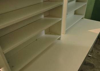Biurko IKEA dwuosobowe z nadstawką