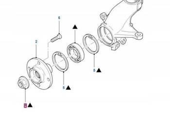 NAKRĘTKA ŁOŻYSKA KOŁA PRZÓD FORD FIESTA 1.4 1.6