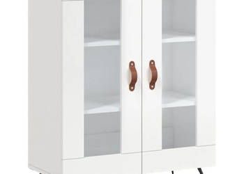 Szafka biała połysk 695x34x90 cm materiał drewnopochodny WM-827758
