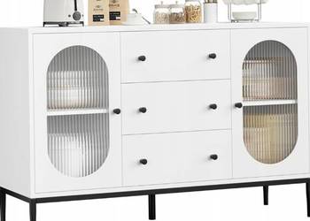 kredens komoda elegancka vintage szuflady drzwiczki przeszklone