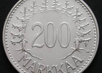 FINLANDIA 200 marek 1958 - SREBRO