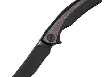 Nóż składany Bestech Sambac Black Titanium/Purple Haze Fat Carbon, Black P…
