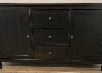 IKEA HEMNES - drewno - zestaw - komoda - regał - witryna