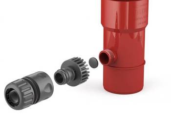 Bryza PVC Odzyskiwacz wody deszczowej 90 mm czerwony