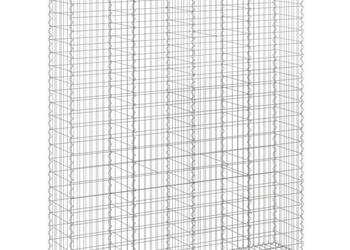Kosze gabionowe 2 szt 200x50x220/240 cm galwanizowane żelazo WM-3146446