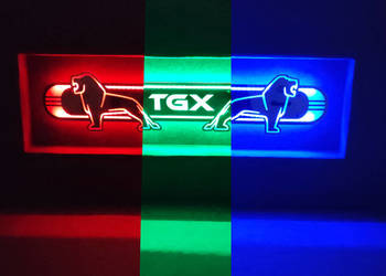 MAN TGX Lustro LED  na tylną ścianę, nad łóżko M02-RGB