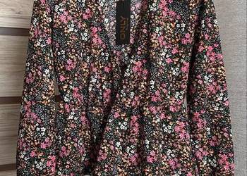 Nowa bluzka kopertowa ONLY w kwiaty peplum boho kwiatki XS