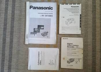 Instrukcje kamer video PANASONIC/SONY