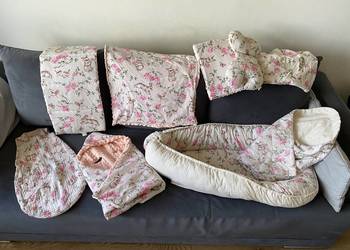 Komplet niemowlęcy (kokon rożek itd) dziewczynka