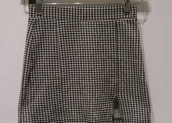 Bershka świetna spódniczka drobna krata 36 S