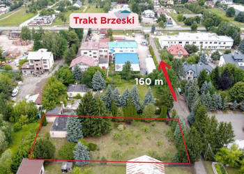 Działka usługowa 2100m2 z domem Zakręt