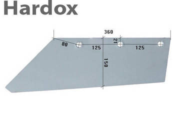 Lemiesz 300hektarów HARDOX 54561/L części do pługa EBERHARDT
