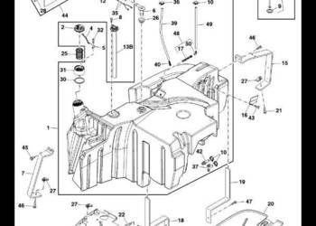 RE266566 John Deere 8345R - Zbiornik paliwa