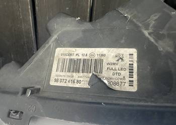 89908677  9807241680 90062307 Uszkodzona lampa peugeot 508