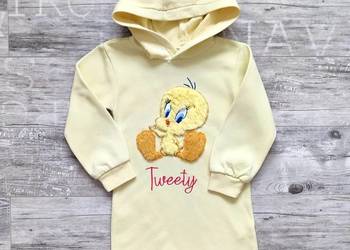 Dresowa sukienka 3D Tweety Looney Tunes Reserved 98