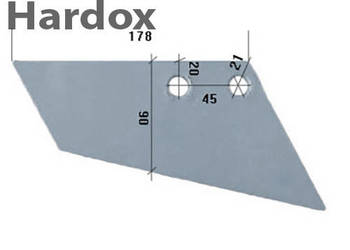 Lemiesz HARDOX 63361604/P części do grubera agregatu RABE