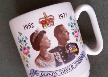 Angielski kubek QUEEN'S SILVER JUBILEE 1952-1977