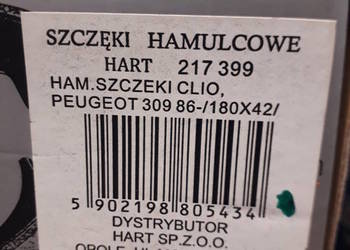 SZCZĘKI HAM CLIO PEUGEOT 309 86-