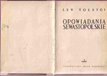 (5098) OPOWIADANIA SEWASTOPOLSKIE – LEW TOŁSTOJ