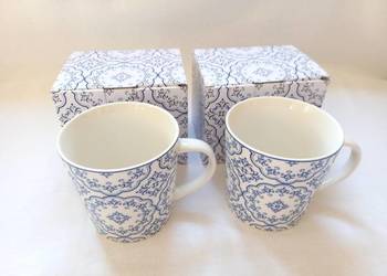 KUBEK latte 450 ml Porcelana wzór kpl.=2 NOWE