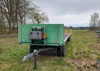 Naczepa platforma przyczepa wózek dolly Schmitz do bel balotów siana slomy