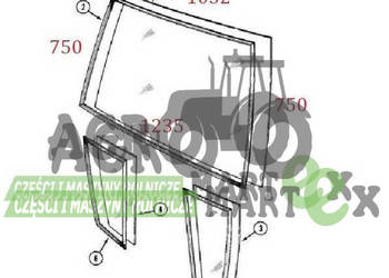 K303699, K262895, 930-180, MCK303699 SZYBA PRZEDNIA CNH K303699, K262895, 930-180, MCK303699 SZYBA PRZEDNIA CNH