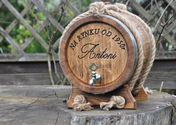 Beczka Dębowa 3L 4L 5L 10L 15L 20L Na Bimber Whisky Wino Stół wiejski