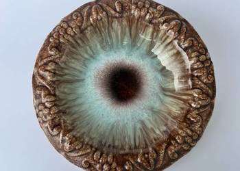 Patera misa Fat Lava vintage West Germany oko pawia lata 60/70 ceramika ret