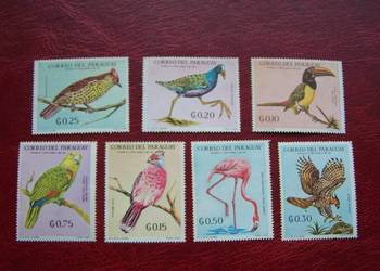 Paragwaj 1969 MNH Mi. 1929/35 Fauna Ptaki  a
