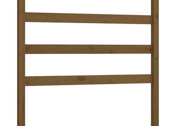 Wezgłowie łóżka brązowe 106x4x100 cm lite drewno sosnowe WM-817628