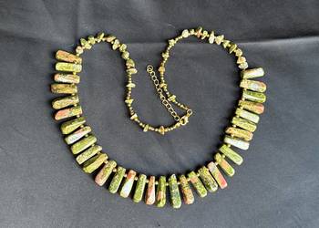 Naszyjnik "Zielony Krąg Przeznaczenia" - 62cm