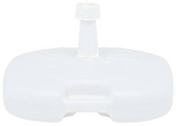 Podstawa pod parasol wypełniana wodą/piaskiem 16 L biała WM-48773