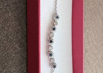 Bransoletka srebrna z cyrkoniami