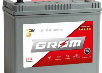 Akumulator 45Ah 460A GROM EFB START&STOP Japan Prawy Plus
