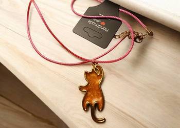 Naszyjnik rudy kotek