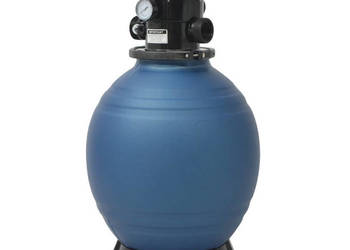Piaskowy filtr basenowy z zaworem 6 drożnym niebieski 460 mm WM-91169