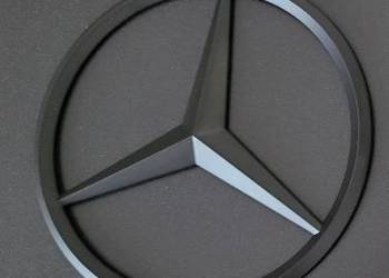 NOWE logo gwiazdka Mercedes czarny znaczek emblemat 90mm 9cm