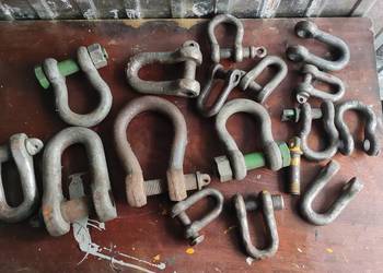 Szekle stalowe używane 15 szt. różne rozmiary