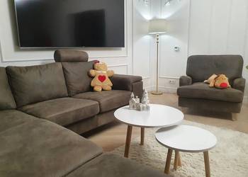 Narożnik sofa kanapa fotel komplet wypoczynkowy skóra natura